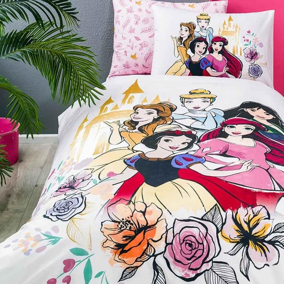 Princess Rose Tek Kişilik Disney Lisanslı Çocuk Nevresim Takımı