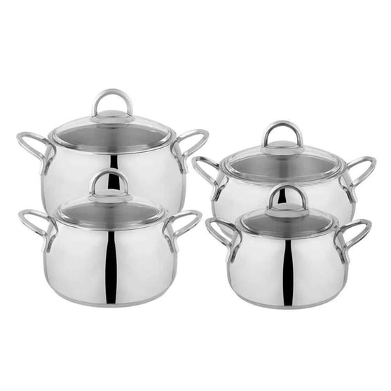 Schafer 1S7034-13002-INX02 New Trendy 8 Parça Çelik Tencere Seti-Inox