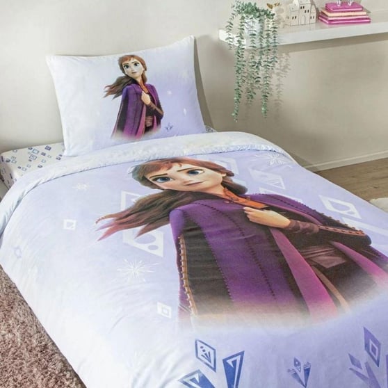 Taç Lisanslı Disney Frozen Diamond Tek Kişilik Nevresim Takımı