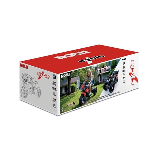 Dolu Cycle 12V 3 Tekerlekli Akülü Motor 8187 Çocuk Motoru