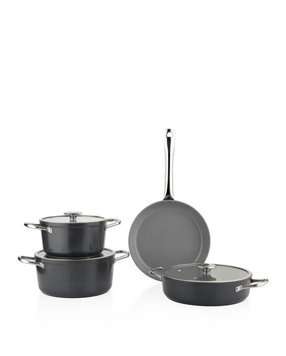 Schafer 1S2438-21003-SIY01 Gravita Seramik Tencere Seti 7 Parça-Siyah