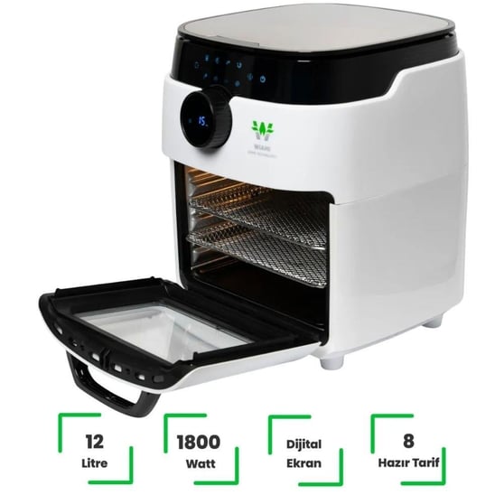 Wiami Airfryer Oven RA-011W 12 lt Sıcak Hava Fritözü
