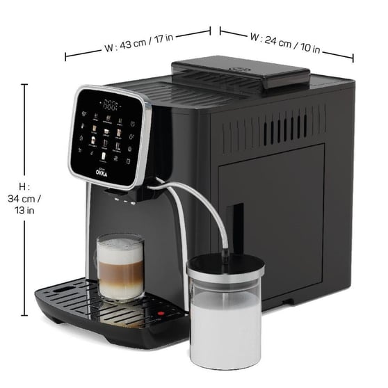 Arzum OK0028-05 Okka Espresso Pro M Tam Otomatik Espresso Makinesi-Krom