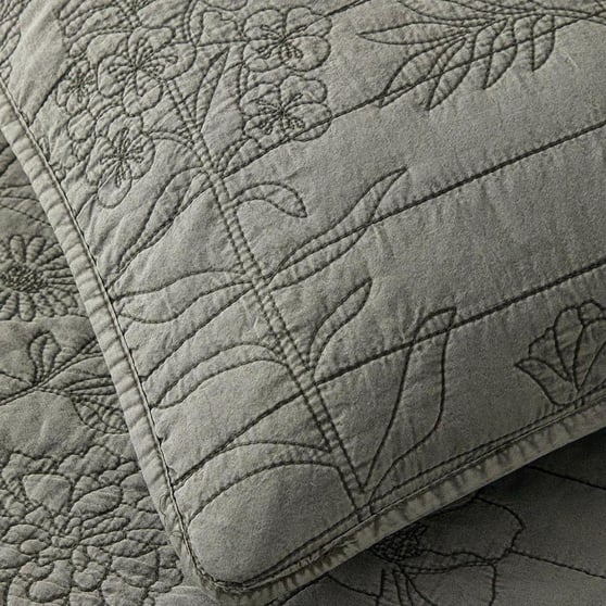 English Home Belle Bloom Çift Kişilik Yatak Örtüsü Takımı 200x220 cm Yeşil
