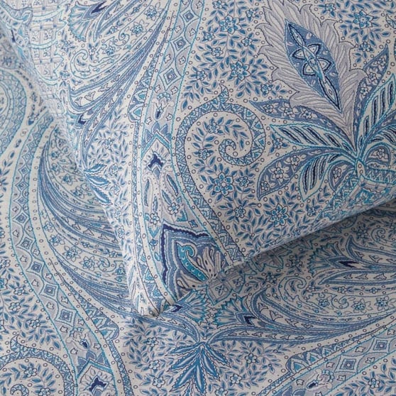 English Home Boho Chic Mavi Nevresim Takımı 200x220 cm Çift Kişilik