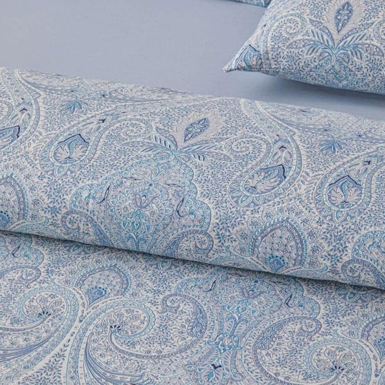 English Home Boho Chic Mavi Nevresim Takımı 200x220 cm Çift Kişilik