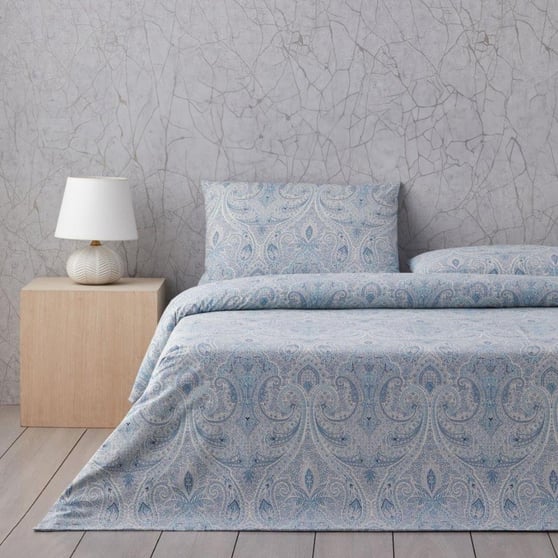 English Home Boho Chic Mavi Nevresim Takımı 200x220 cm Çift Kişilik