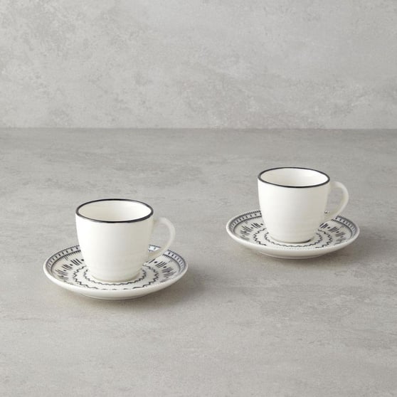 English Home Deco Kahve Fincan Takımı 90 ml Siyah
