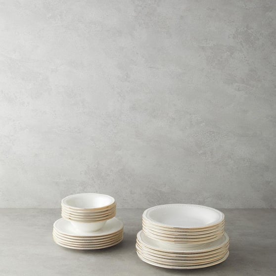 English Home Livia Porselen Y,Gold,24 Parça 6 Kişilik