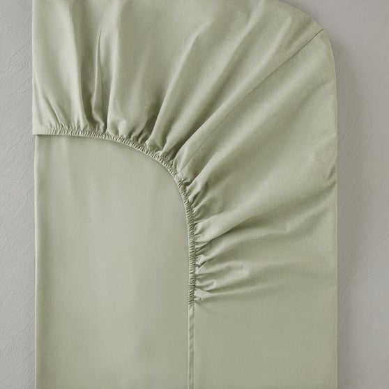 English Home Novella Lastikli Çarşaf 160x200 cm Açık Yeşil