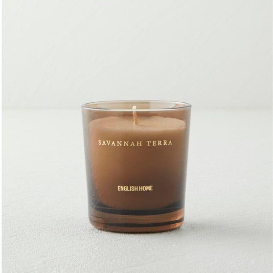 English Home Savannah Terra Kokulu Mum 120 gr Şeffaf Cam