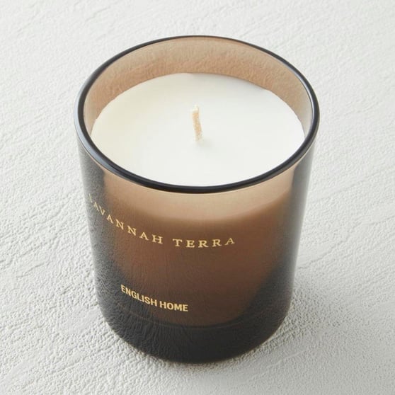 English Home Savannah Terra Kokulu Mum 120 gr Şeffaf Cam