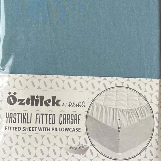 Özdilek Özdilek Fitted Lastikli Çarşaf Seti Yastıklı Çarşaf 180x200 Maldiv Colourist
