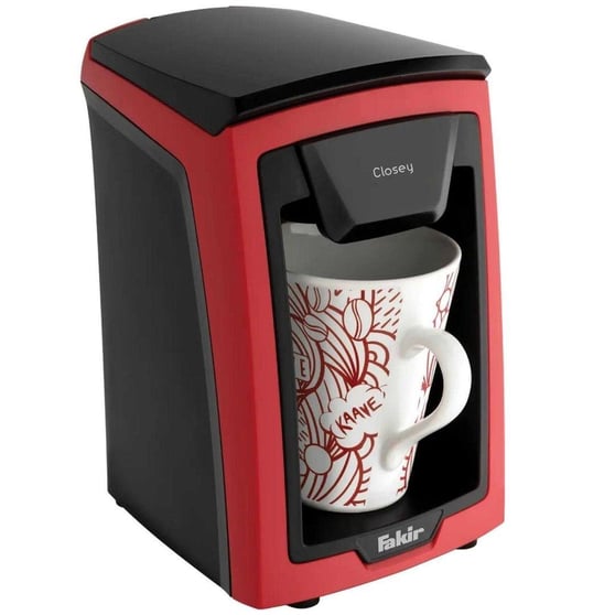 Fakir Closey 600W Kişisel Filtre Kahve Makinesi 300 ml Kırmızı