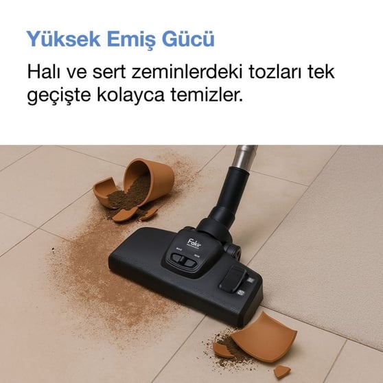 Fakir Spider BL 6029 Pearl White 899 W Toz Torbasız Elektrikli Süpürge