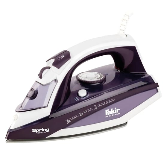 Fakir Spring 2600 W Seramik Tabanlı Buharlı Ütü – Mor