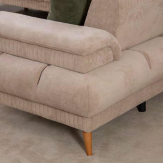 Karpet Köşe Koltuk Takımı 3LF RE 2RF A Serisi Fitilsiz Ahşap Ayak Modern L Koltuk