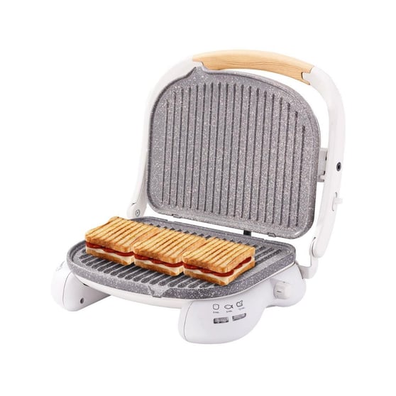 Korkmaz A324-15 Castron 1800 W Seramik Kaplamalı Tost Makinesi Vanilya / Ahşap
