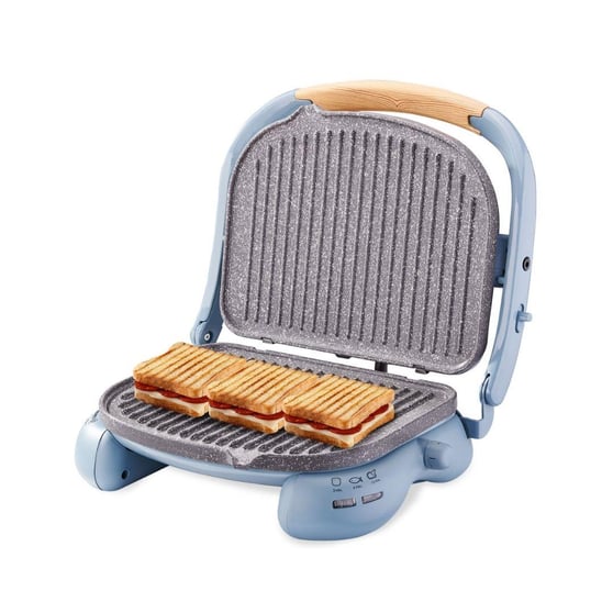 Korkmaz A324-16 Castron Minta 1800W Seramik Kaplı Döküm Tost Makinesi Mint