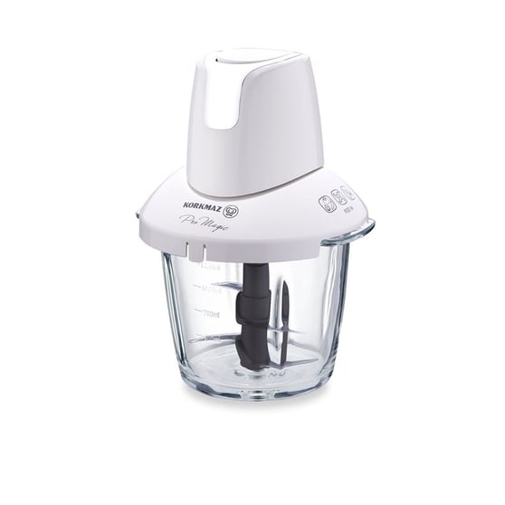 Korkmaz A460-08 Pro Magıc 4 Bıçaklı Cam Doğrayıcı Vanilya/Krom