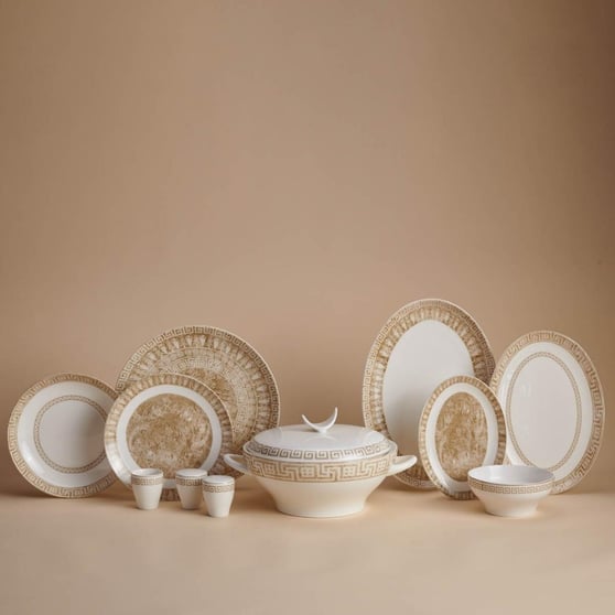Korkmaz A8189 Lidya Coll. Oval Yuvarlak 60 P Yemek Takımı