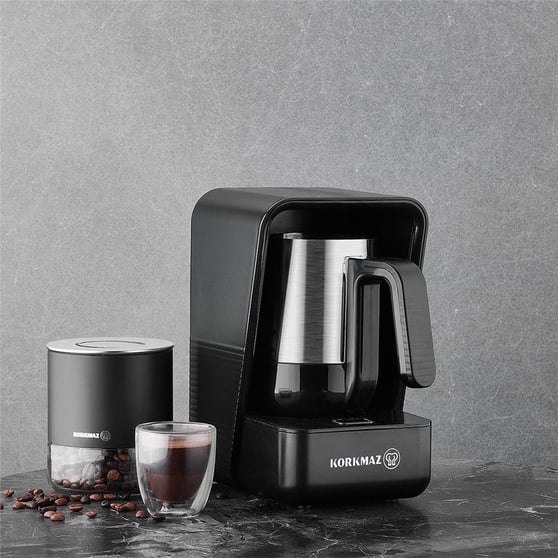 Korkmaz A863-01 Moderna Kahve Makinesi Gri/Satin