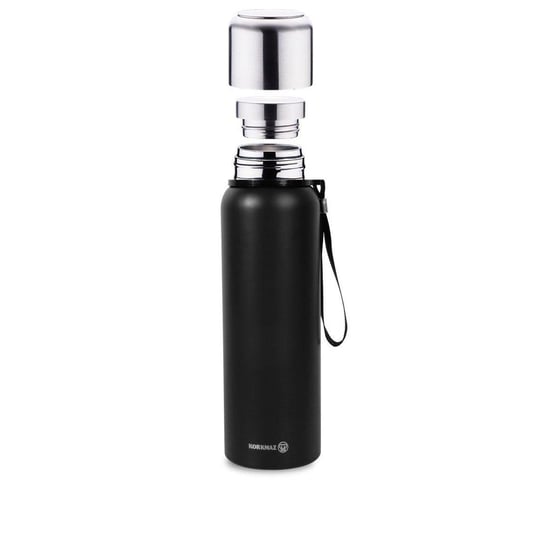 Korkmaz Forest 750 ml Paslanmaz Çelik Termos Siyah – 24 Saat Sıcak / 36 Saat Soğuk