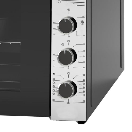 LUXELL LX-9655 70 Litre Siyah Mini Fırın – 15 Fonksiyonlu