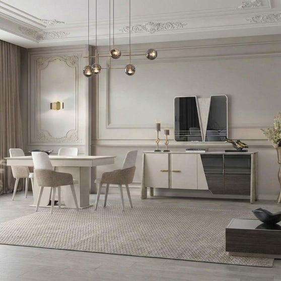 Madrid Ünitesiz Yemek Odası Takımı 6 Sandalyeli