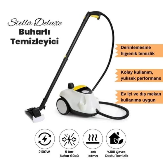Mieco Stella Deluxe 2100W Çok Fonksiyonlu 5 Bar Buharlı Temizleyici