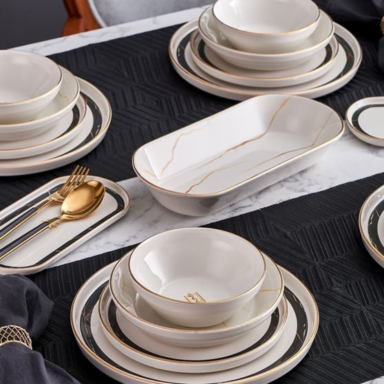 Neva N3256 Marble Plus 27 Parça 6 Kişilik Yemek Takımı