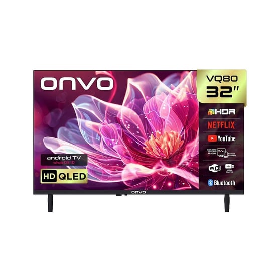 Televizyonlar Onvo ONVO 32VQ80F2HA 32 İnç HD Ready Smart QLED TV Uydu Alıcılı Frameless
