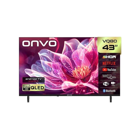 ONVO 43VQ80F2FA 43 İnç Full HD Smart QLED TV Uydu Alıcılı Frameless