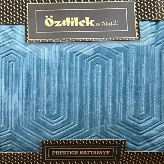Özdilek Prestige Cin Mavi Tek Kişilik Pamuklu Battaniye (Kutulu)