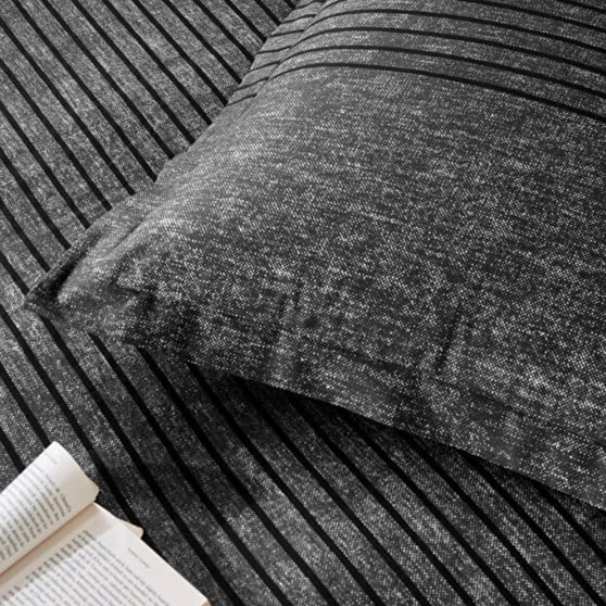 Özdilek Çift Kişilik Pamuklu Fitted Ranforce Nevresim Takımı 220x240 cm Antrasit