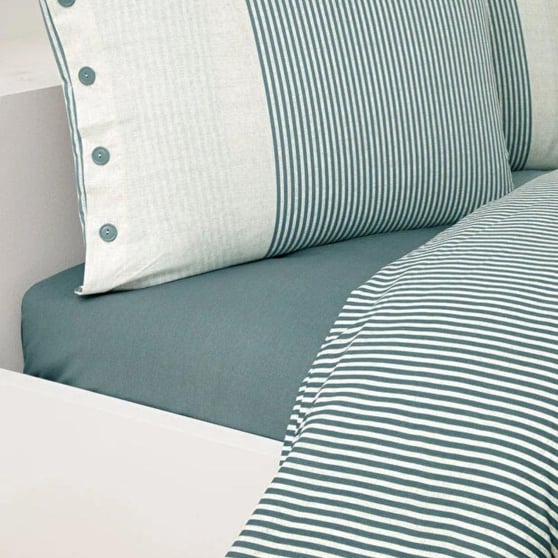 Özdilek Natural Line Tek Kişilik %100 Pamuk Nevresim Takımı 160x220 cm Mavi
