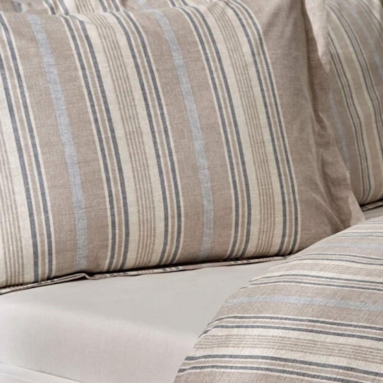 Özdilek Sandline Krem Çift Kişilik Ranforce %100 Pamuk Nevresim Takımı 200x220 cm