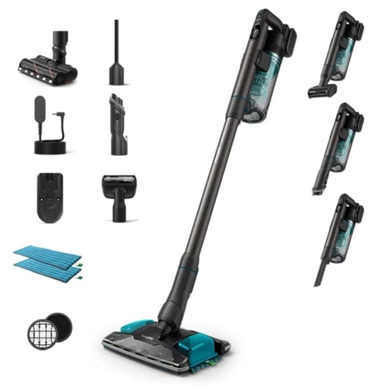 Philips 8000 Serisi Aqua XC8154/10 Kablosuz Şarjlı Dik Süpürge ve Silme Özellikli