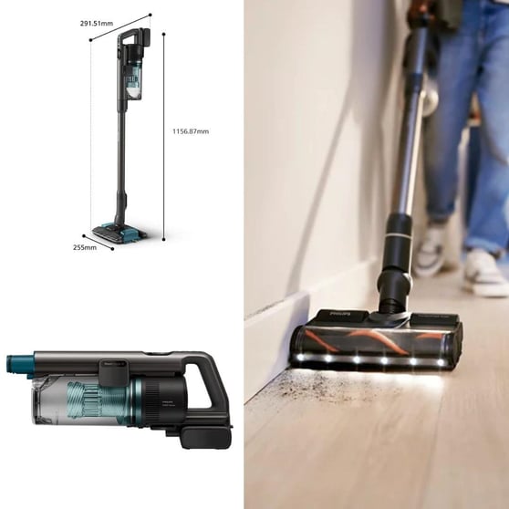 Philips 8000 Serisi Aqua XC8154/10 Kablosuz Şarjlı Dik Süpürge ve Silme Özellikli