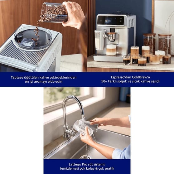 Philips 8000 Serisi LatteGo Pro EP8757/20 Tam Otomatik Espresso Makinesi