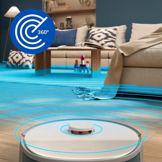 Philips HomeRun 5000 Serisi XU5100/10 Çöp İstasyonlu Akıllı Robot Süpürge