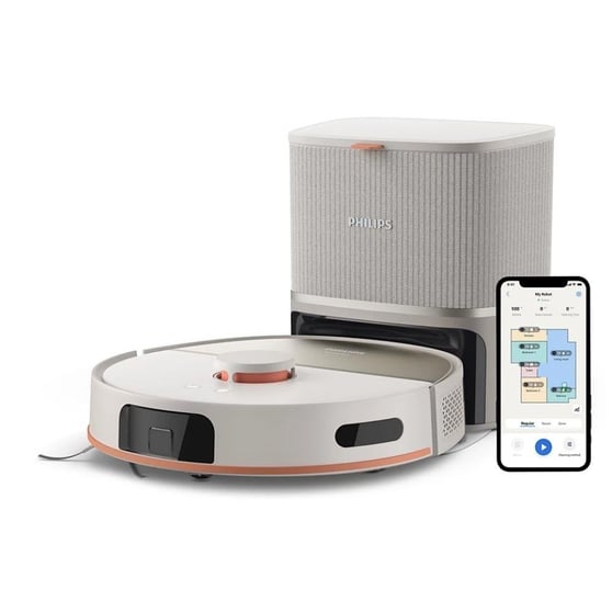 Philips HomeRun 5000 Serisi XU5100/20 Çöp İstasyonlu Akıllı Robot Süpürge