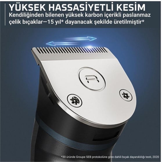 Rowenta X-Series 10 in 1 TN9610 Şarjlı Erkek Bakım ve Tıraş Makinesi