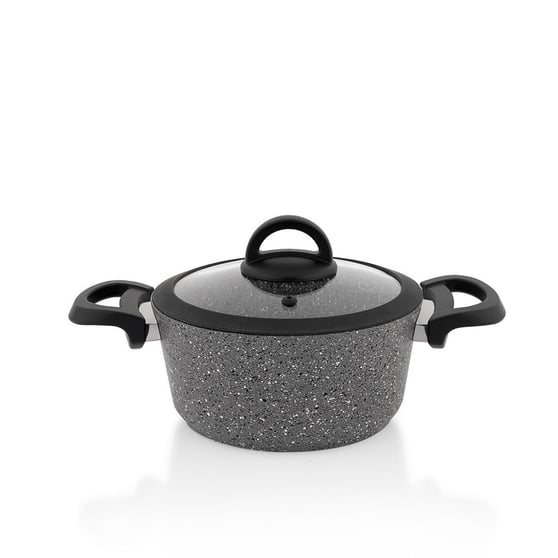 Schafer 1S0838-20003-Gri01 Cucina Granit Tencere Seti -7 Parça-Gri