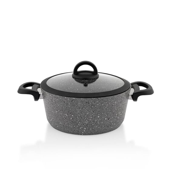 Schafer 1S0838-20003-Gri01 Cucina Granit Tencere Seti -7 Parça-Gri