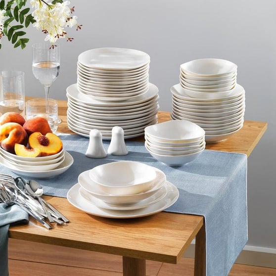 Schafer 1S1636-01001-BYZ01 Ella Yemek Takımı 56 Parça-Beyaz