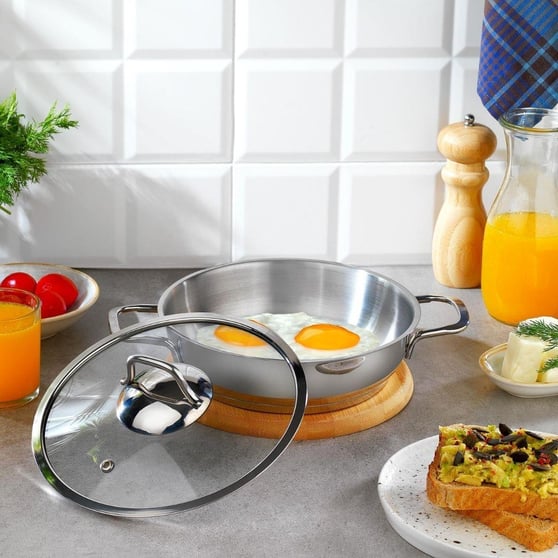Schafer Held Çelik Sahan Kapaklı 20 Cm 2 Parça Inox