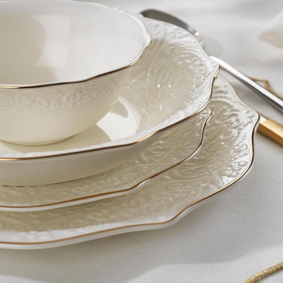 Schafer 1S4608-01001-GLD01 Mia Yemek Takımı-56 Parça-Gold