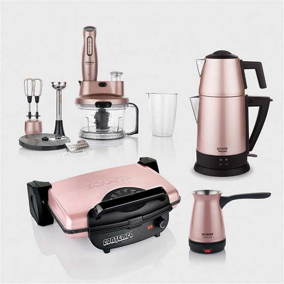 Schafer 2S184-25020-GUL01 Kea Elektro Mega Ev Aletleri-4lü Set-Rosegold