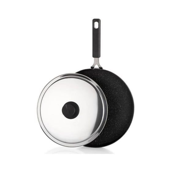 Schafer Fish Pan 32 Cm Kapaklı Granit Balık Tavası 2 Parça Siyah